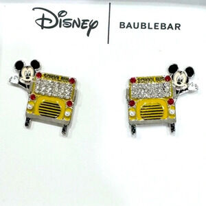 NWT Disney Baublebar Mickey Mouse Bus Earrings • Back to School • Teacher •